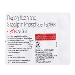 Oxra-S 10/100 Mg (Dapagliflozin/Sitagliptin)